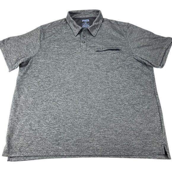 Duluth Polo Shirt Mens Size 2XL Gray Polyester Short Sleeve Fit Golf Performance - Picture 11 of 14